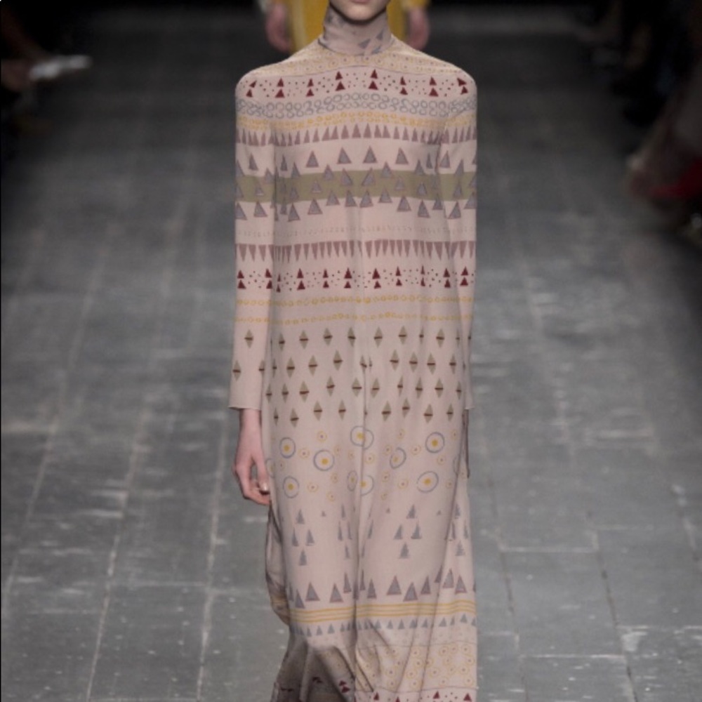 Valentino silk chiffon gown